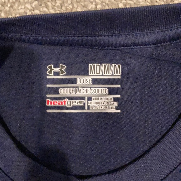 Men’s Under Armour Navy, size medium shirt - Picture 2 of 5